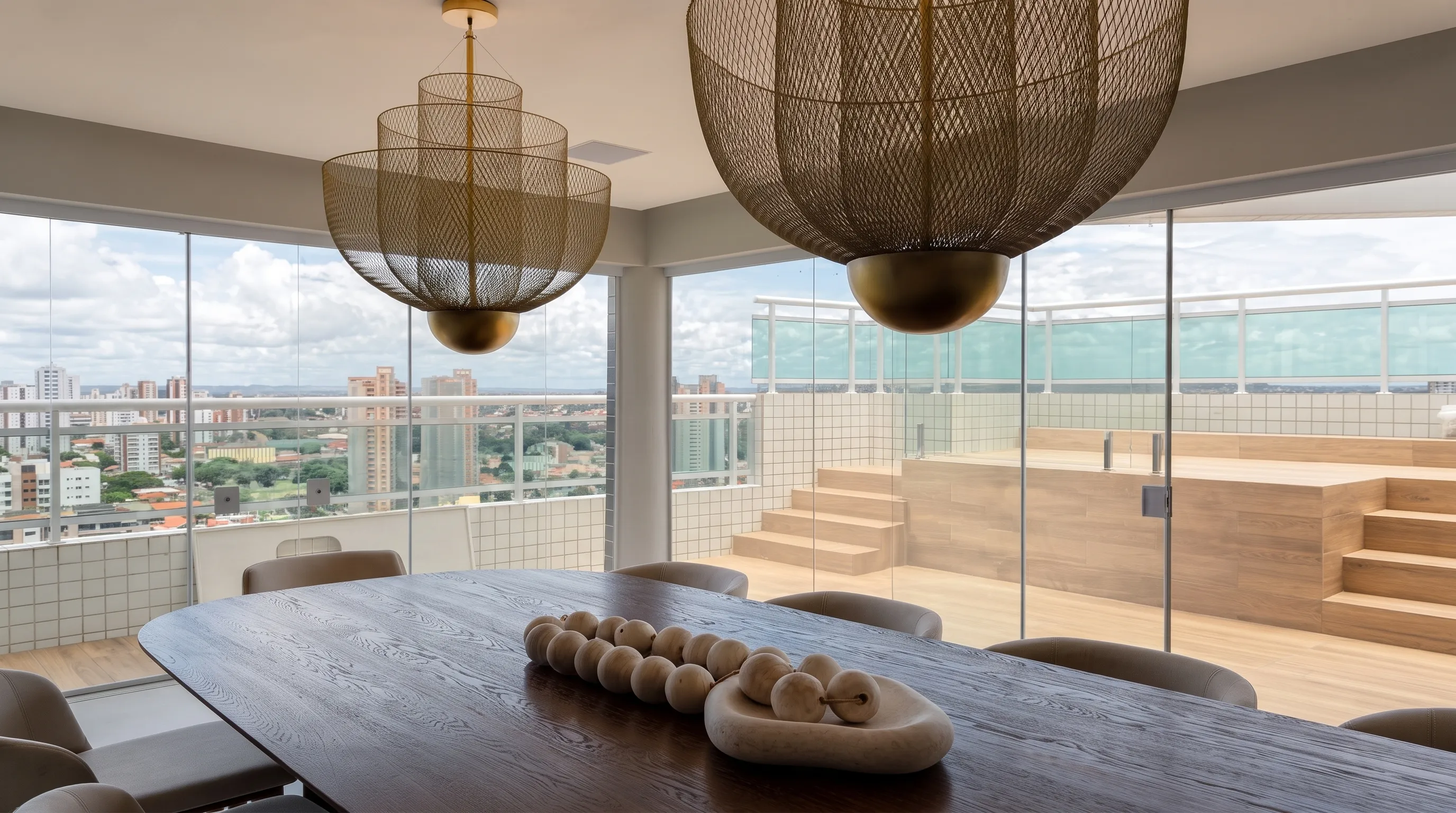 Jantar com vista da cidade